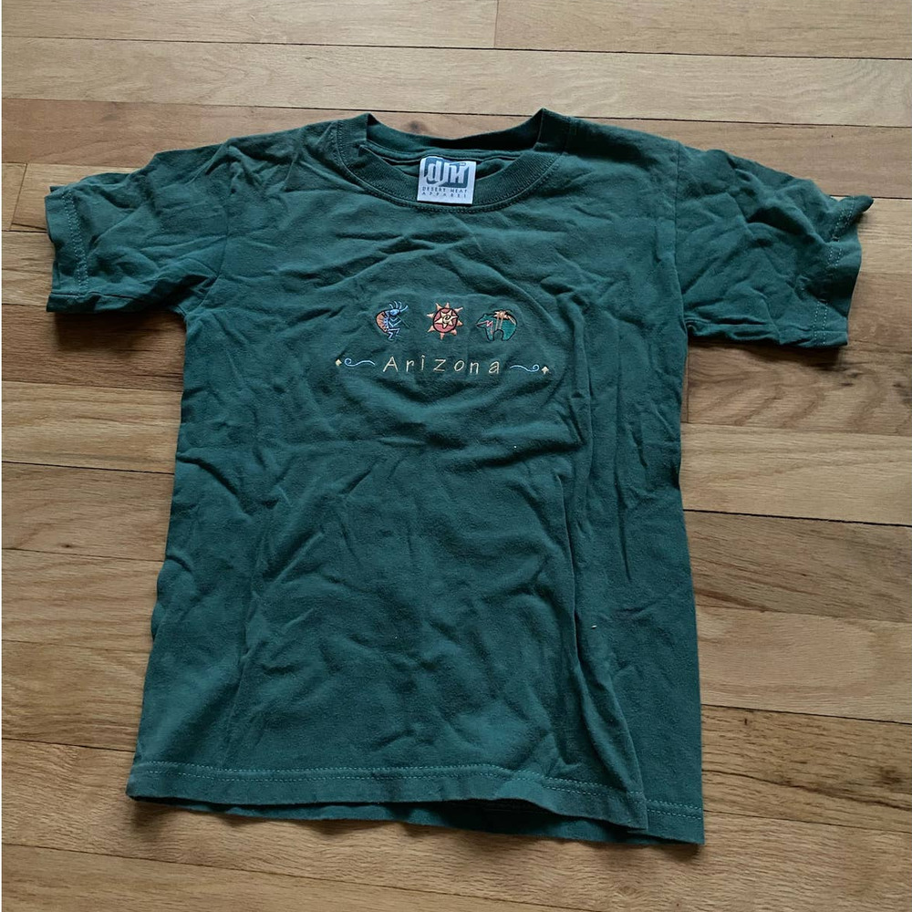 Vintage Desert Heat Apparel Green Arizona Top